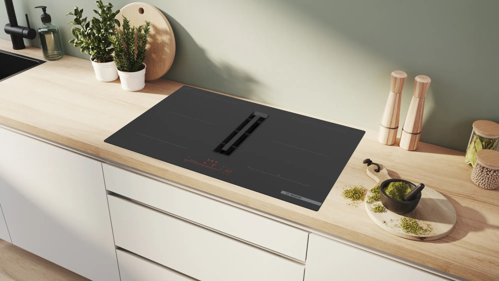 BOSCH SERIE 6 kookplaat met afzuiging - 80cm - PVQ811H26E
