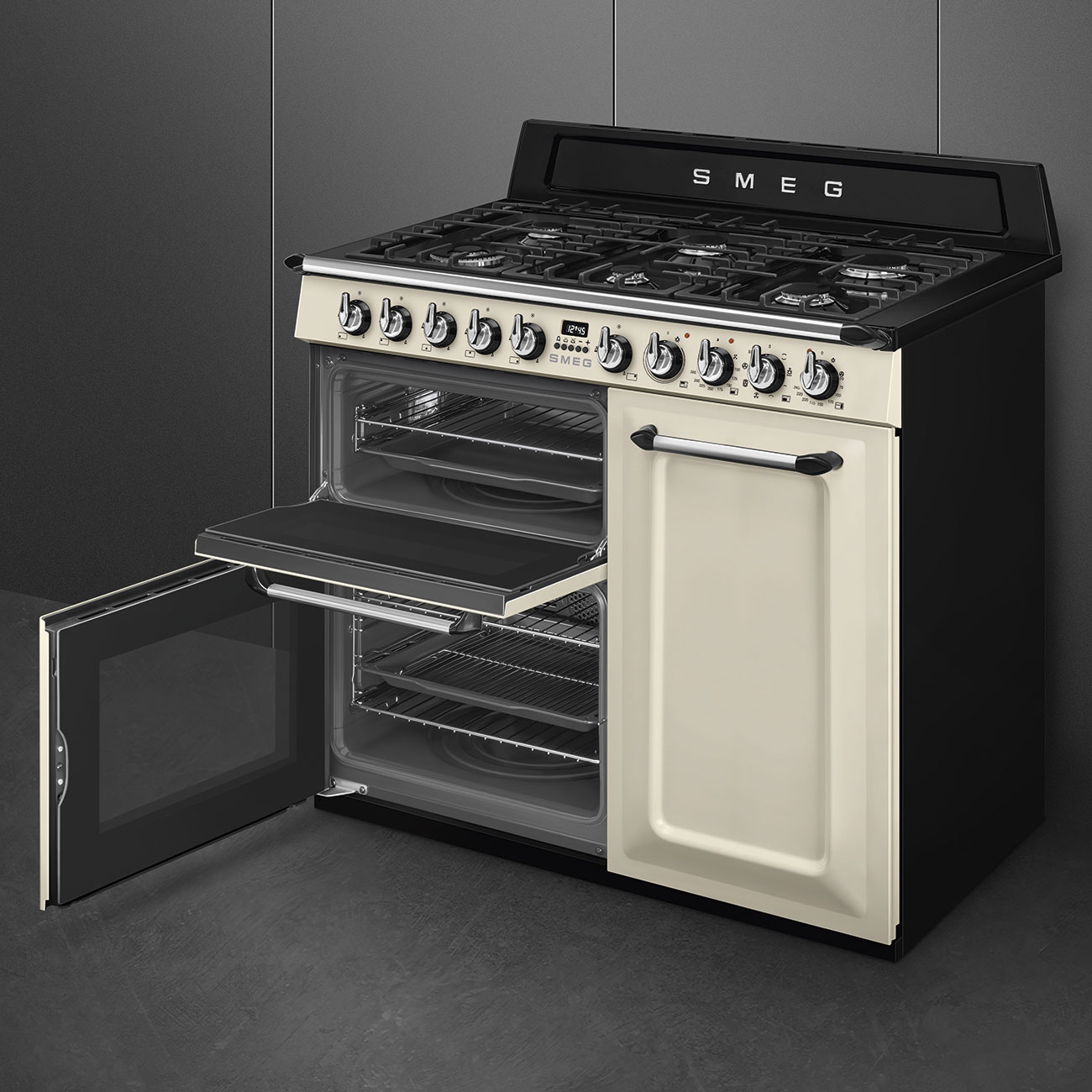 SMEG fornuis met gaskookplaat - 100cm - TR103P