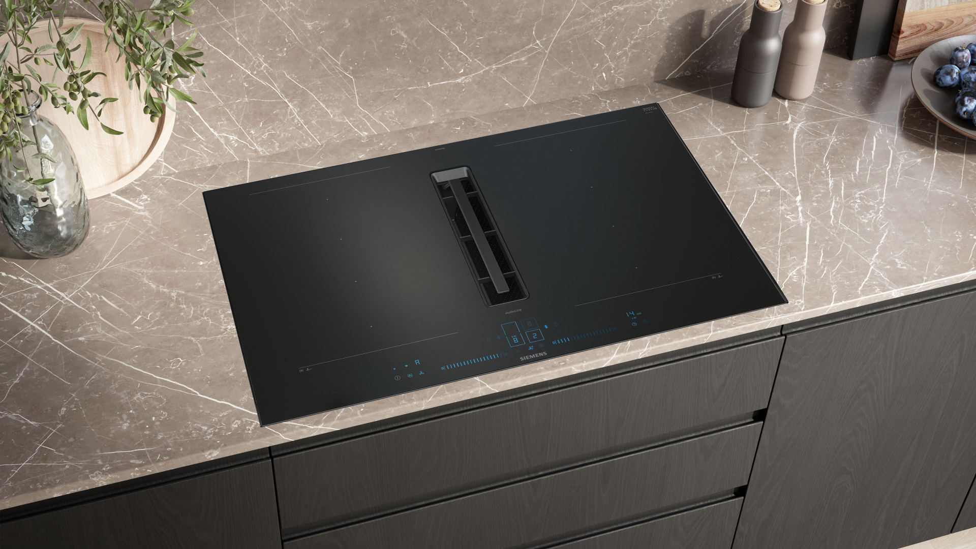 SIEMENS IQ700 kookplaat met afzuiging - 80cm - EX87BNX68E