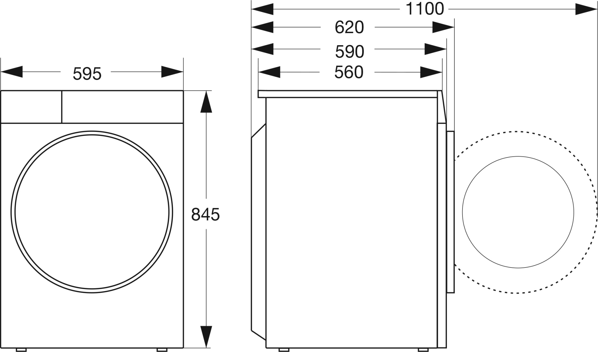 HISENSE wasmachine - WF5S1045BB
