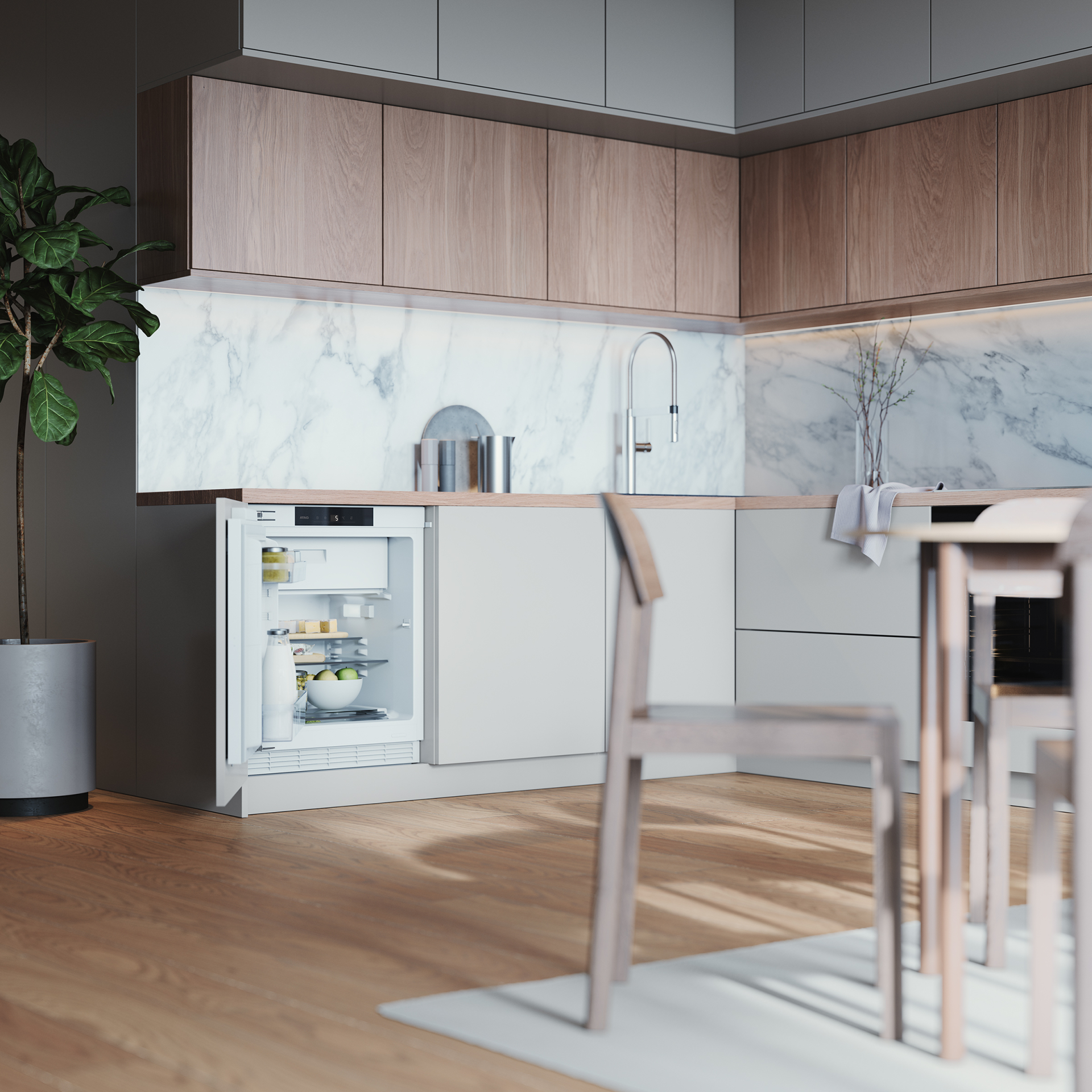 ATAG onderbouw koelkast met vriesvak - KU2590B