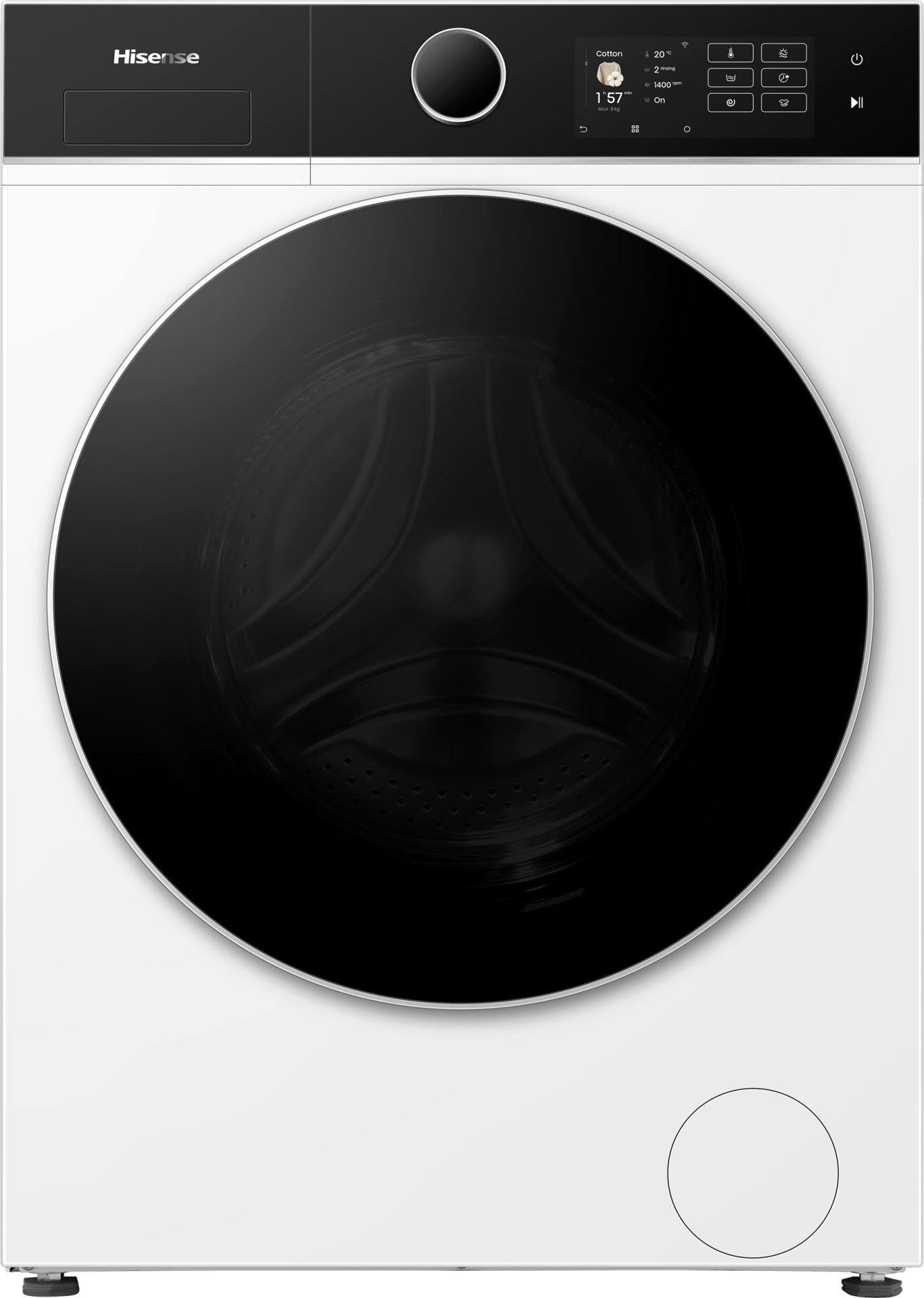 HISENSE was- droogcombinatie - WD5I8043BWF