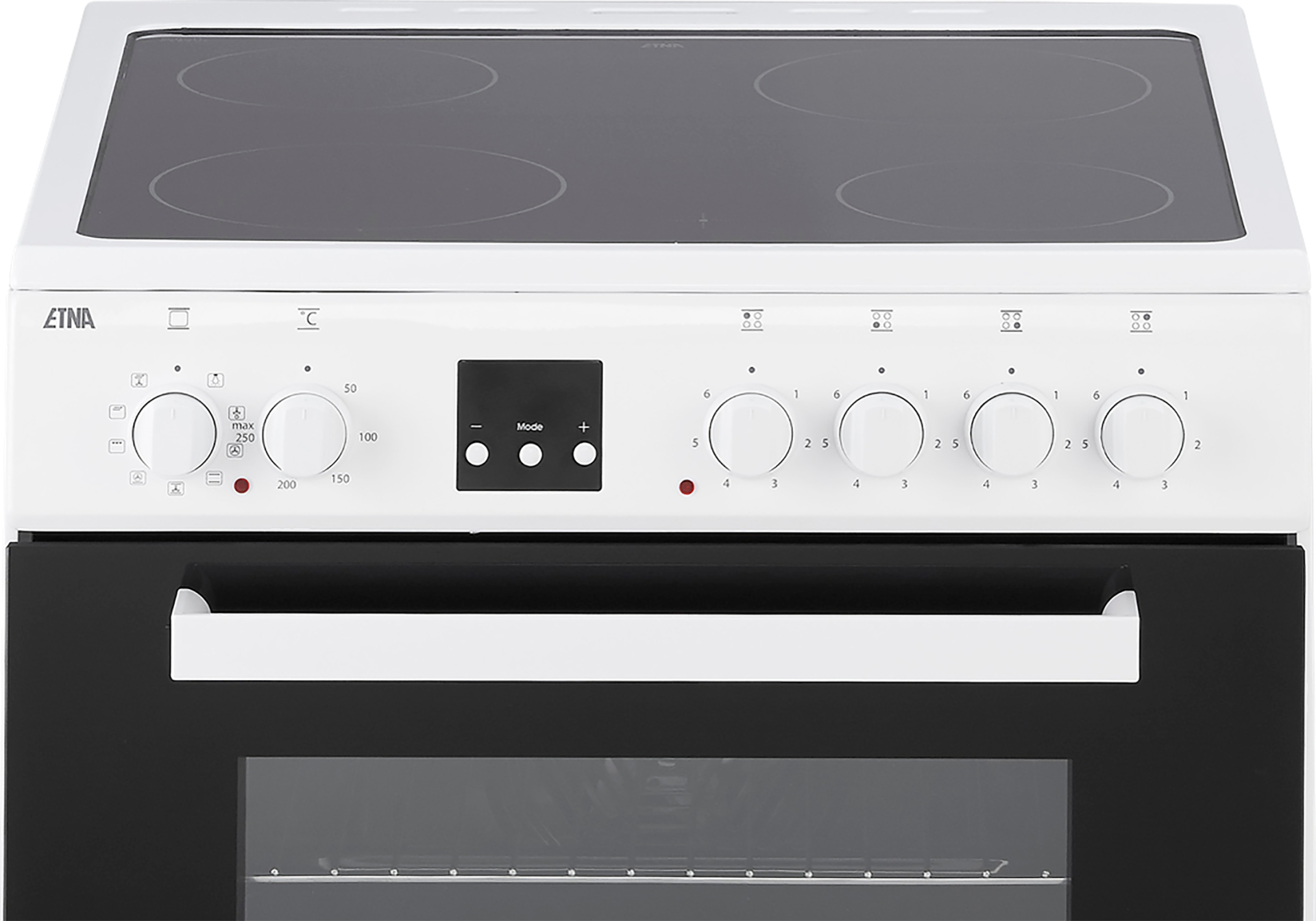 ETNA fornuis met keramische kookplaat - 60cm - FKV761WIT