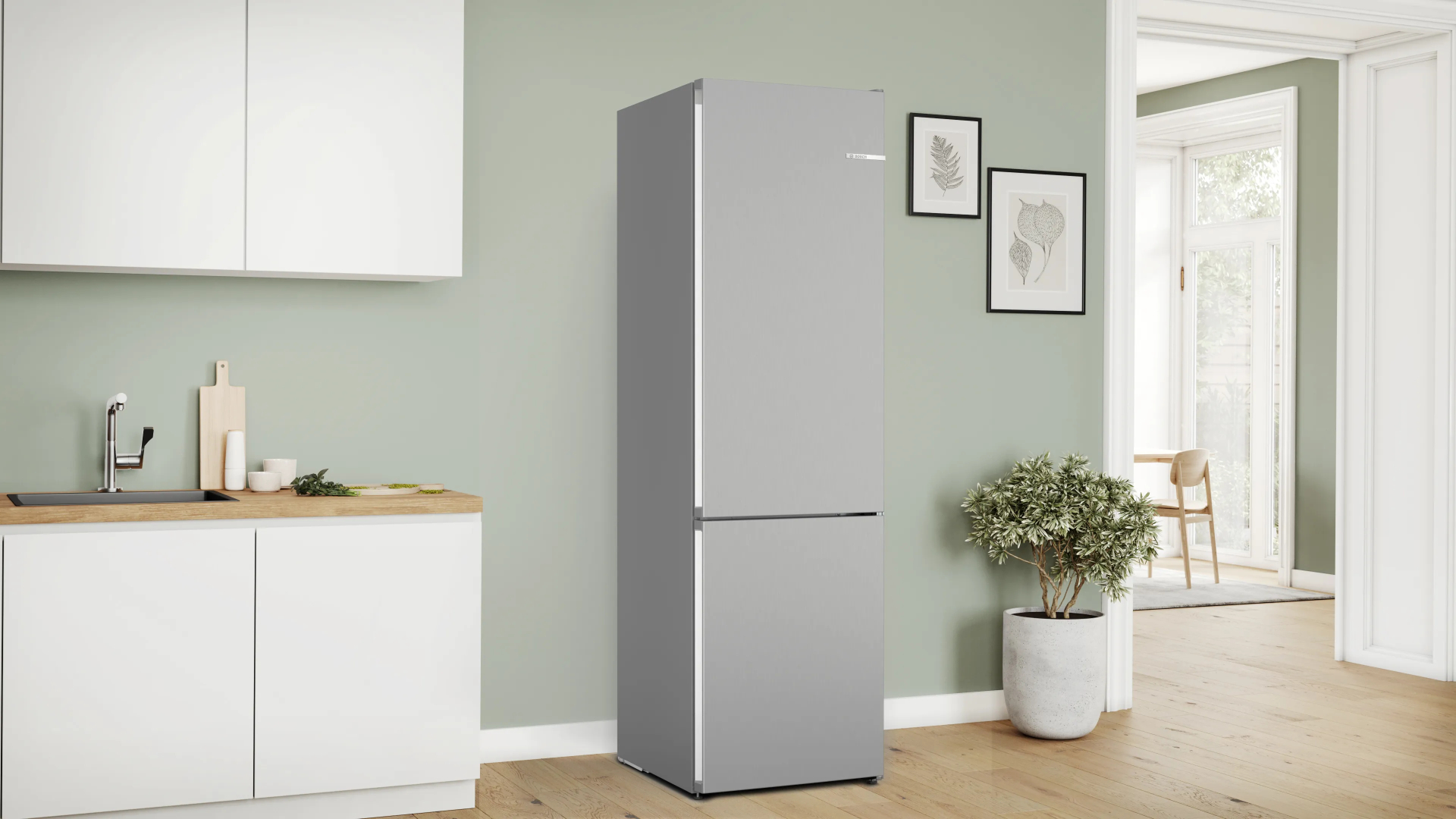 BOSCH SERIE 4 Vrijstaande koel-vriescombinatie - KGN392LCF