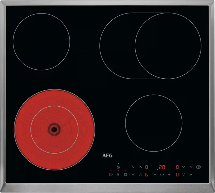 AEG 3000 vitrokeramische kookplaat - 60cm - HK634060XB