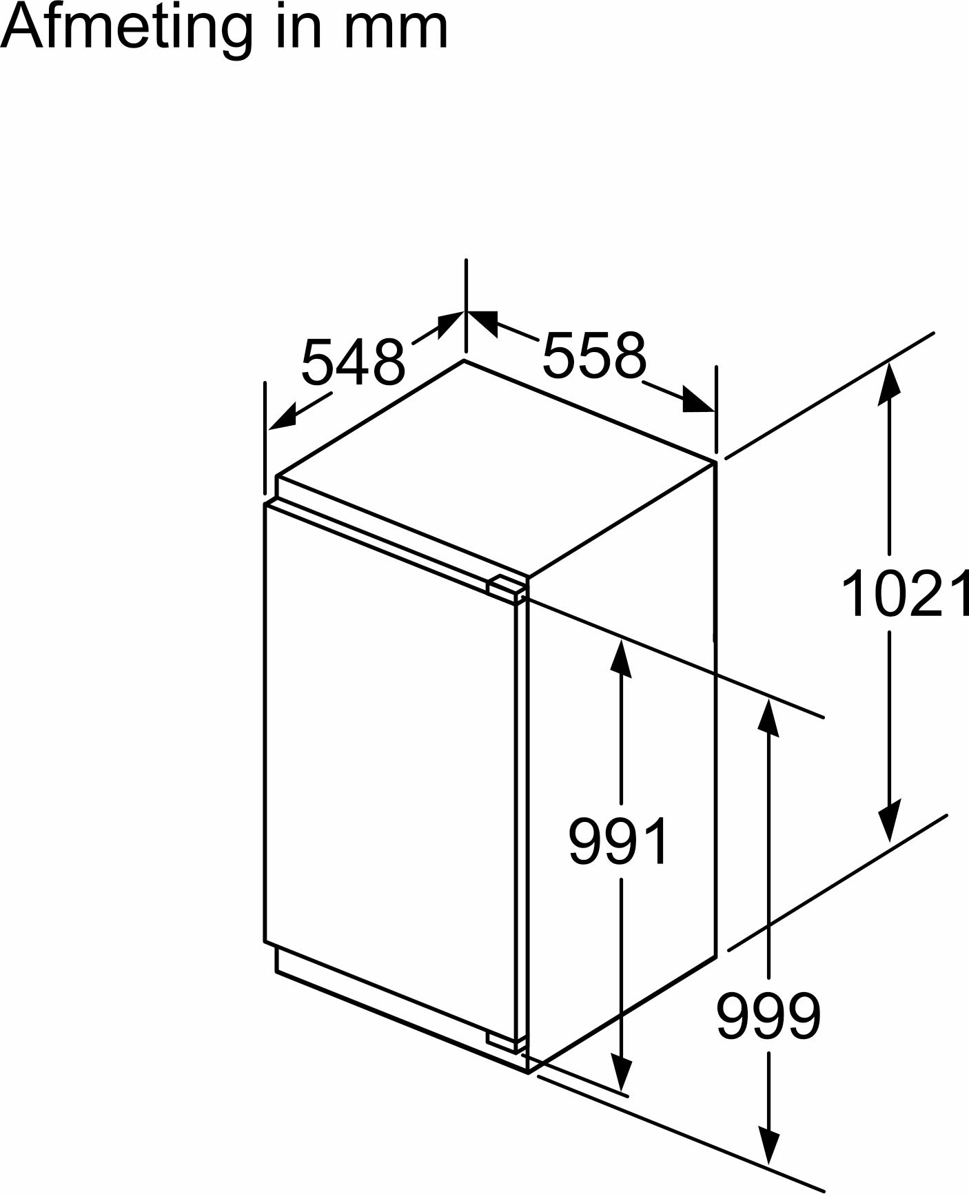 BOSCH SERIE 6 koelkast zonder vriesvak - 102cm - KIR31SDD1