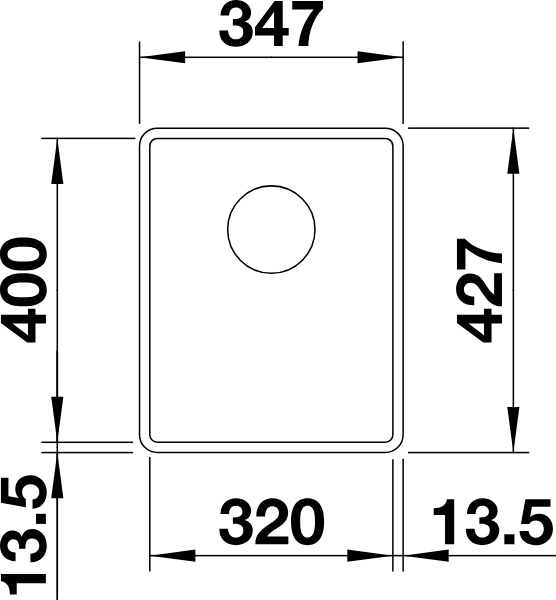 BLANCO SUBLINE spoelbak - 523419