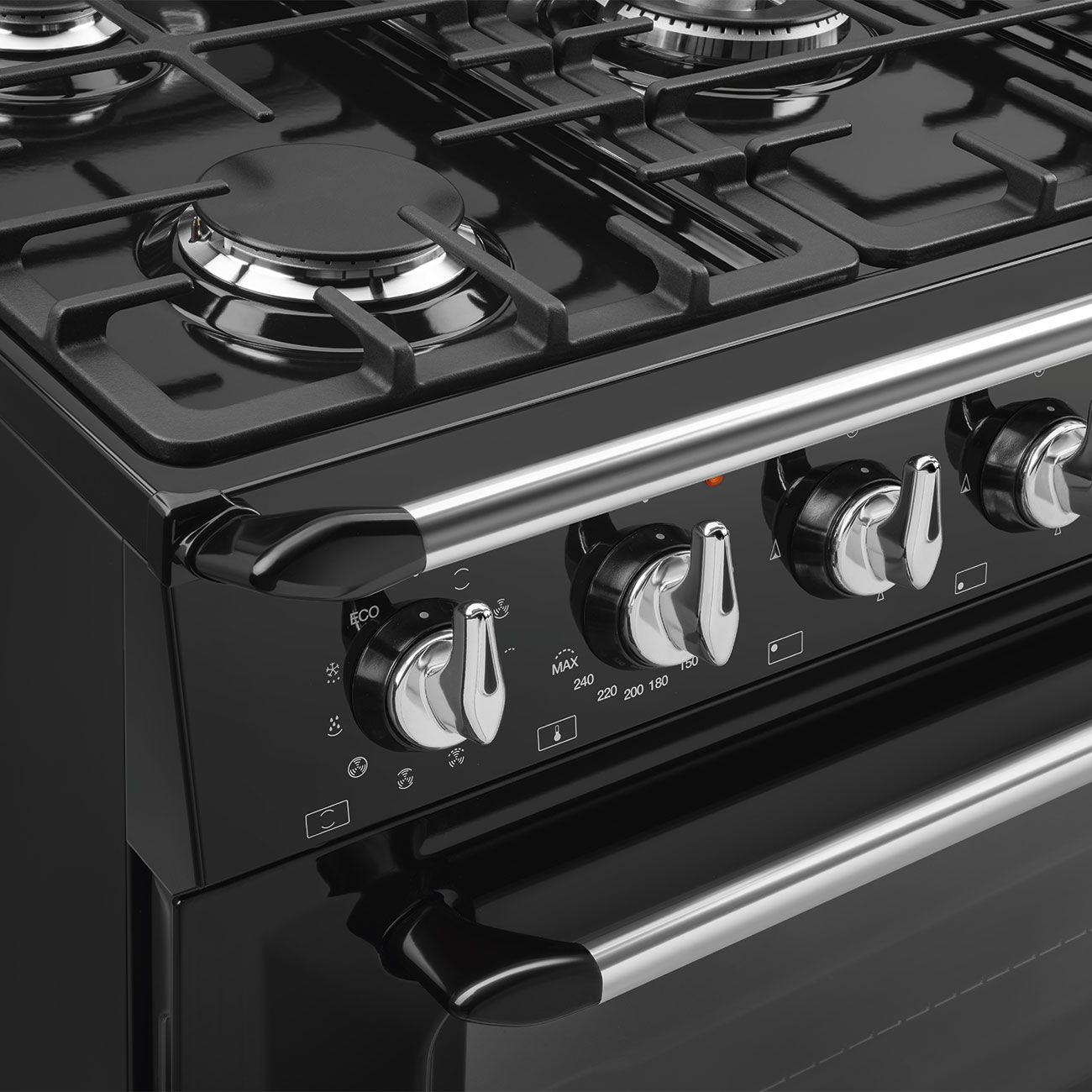 SMEG fornuis met gaskookplaat - 90cm - TR90GMBL