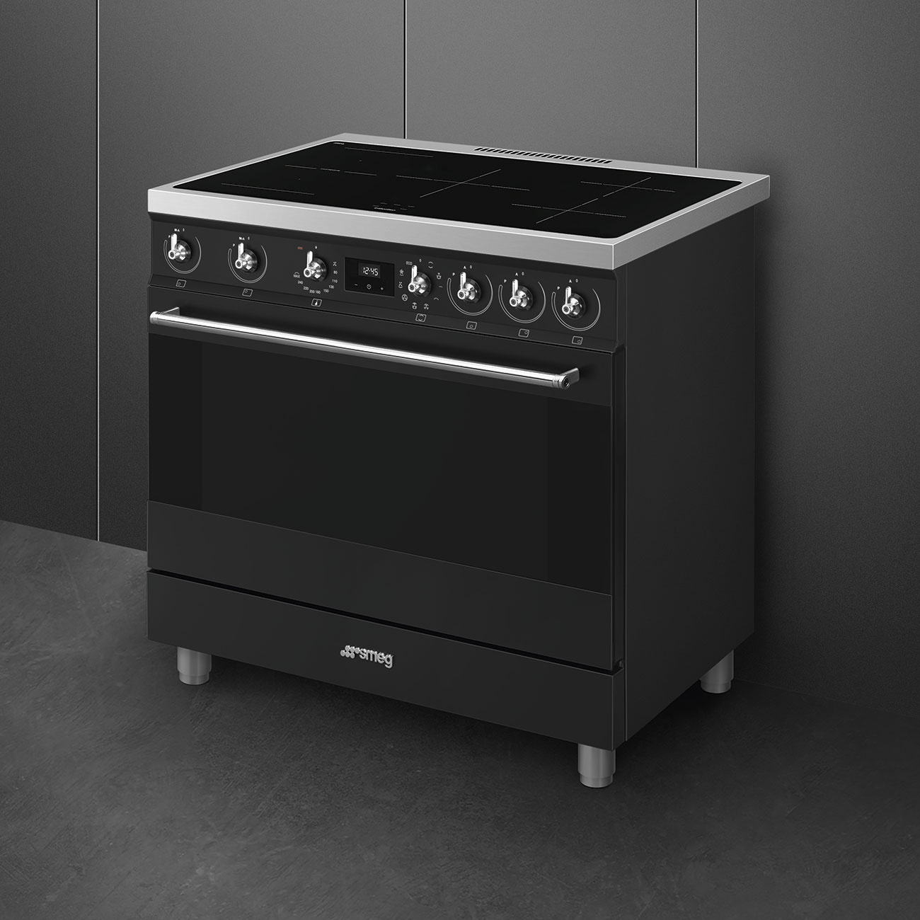 SMEG fornuis met inductie kookplaat - 90cm - C9IMMB2