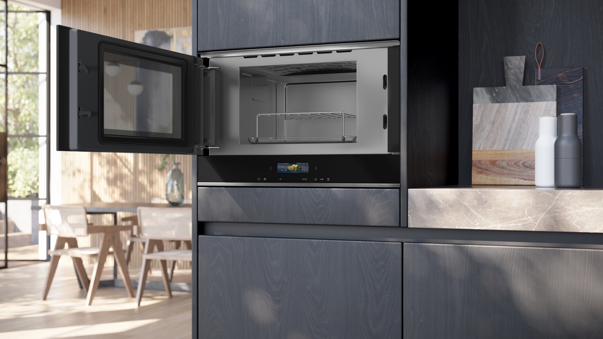SIEMENS IQ700 microgolfoven - 38cm - BE732L1B1