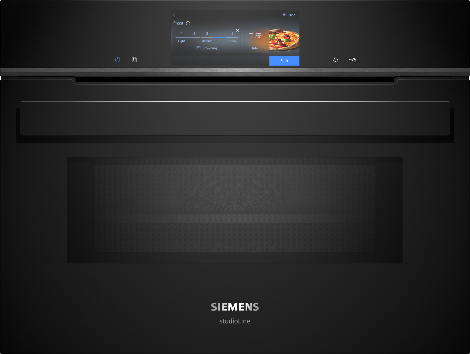 SIEMENS IQ700 multifunctionele oven met microgolfoven - 45cm - CM978GQB1