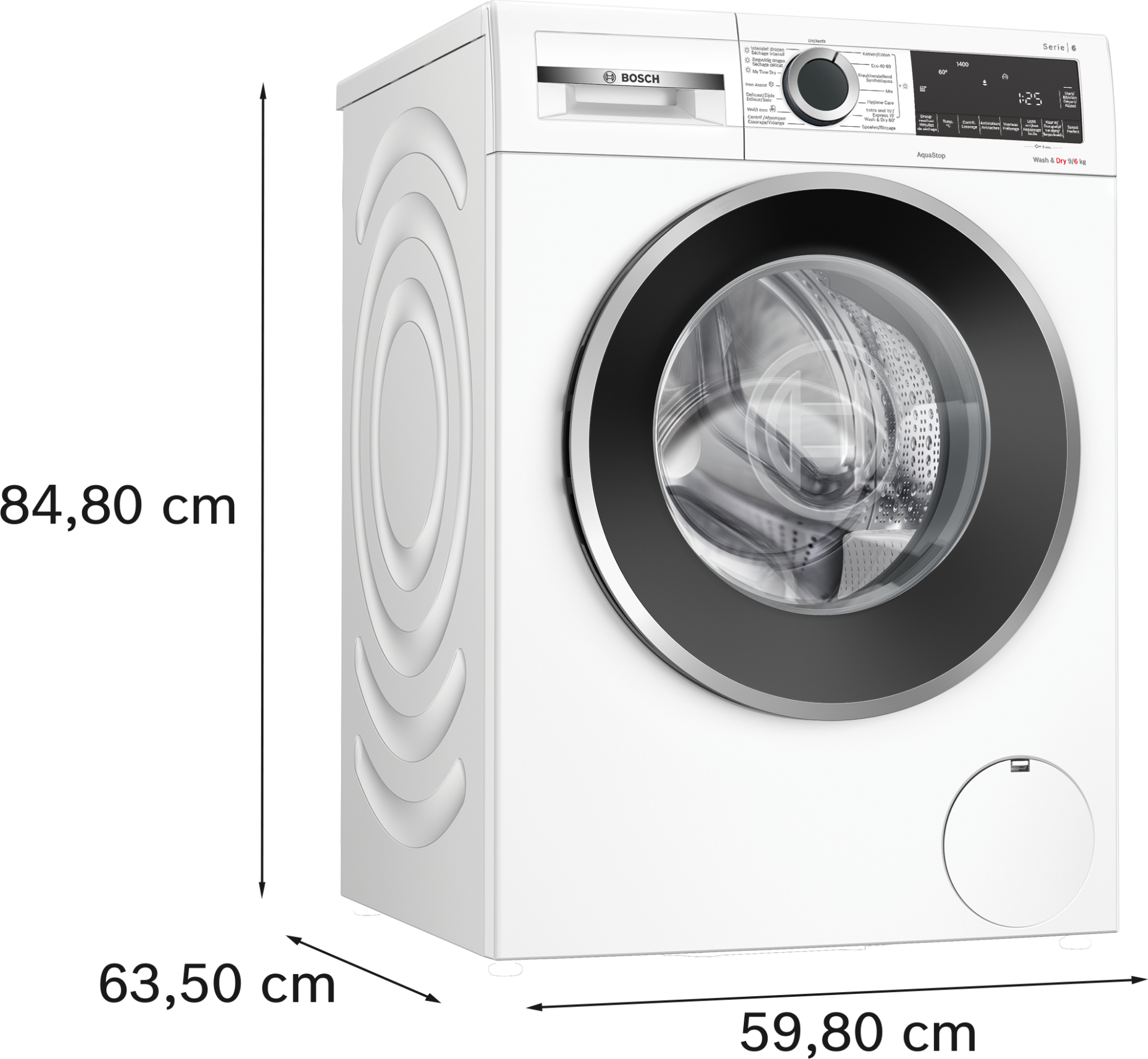 BOSCH Serie 6 was- droogcombinatie - WNG24406FG