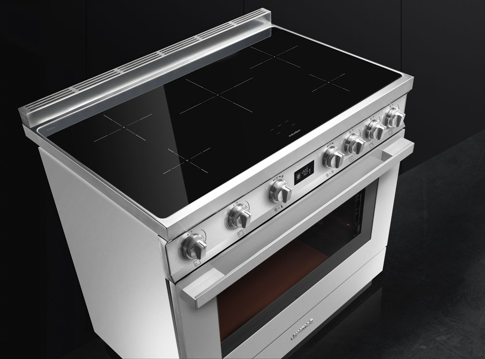 SMEG fornuis met inductie kookplaat - 90cm - CPF9IPX