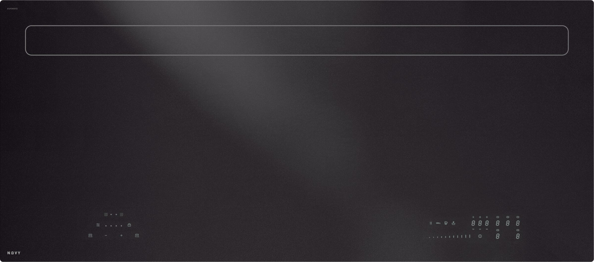 NOVY kookplaat met afzuiging - 120cm - 42120-G1