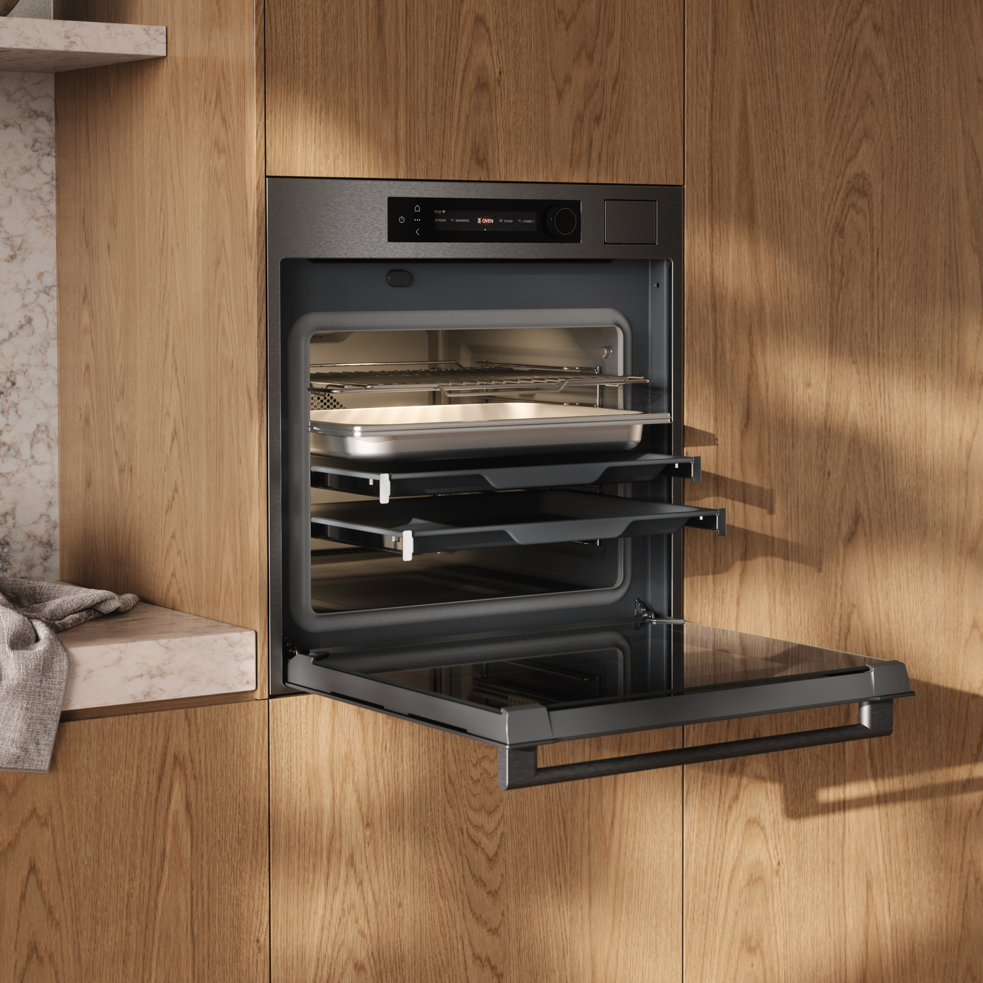 ATAG multifunctionele oven met stoom - 60cm - CS8612D