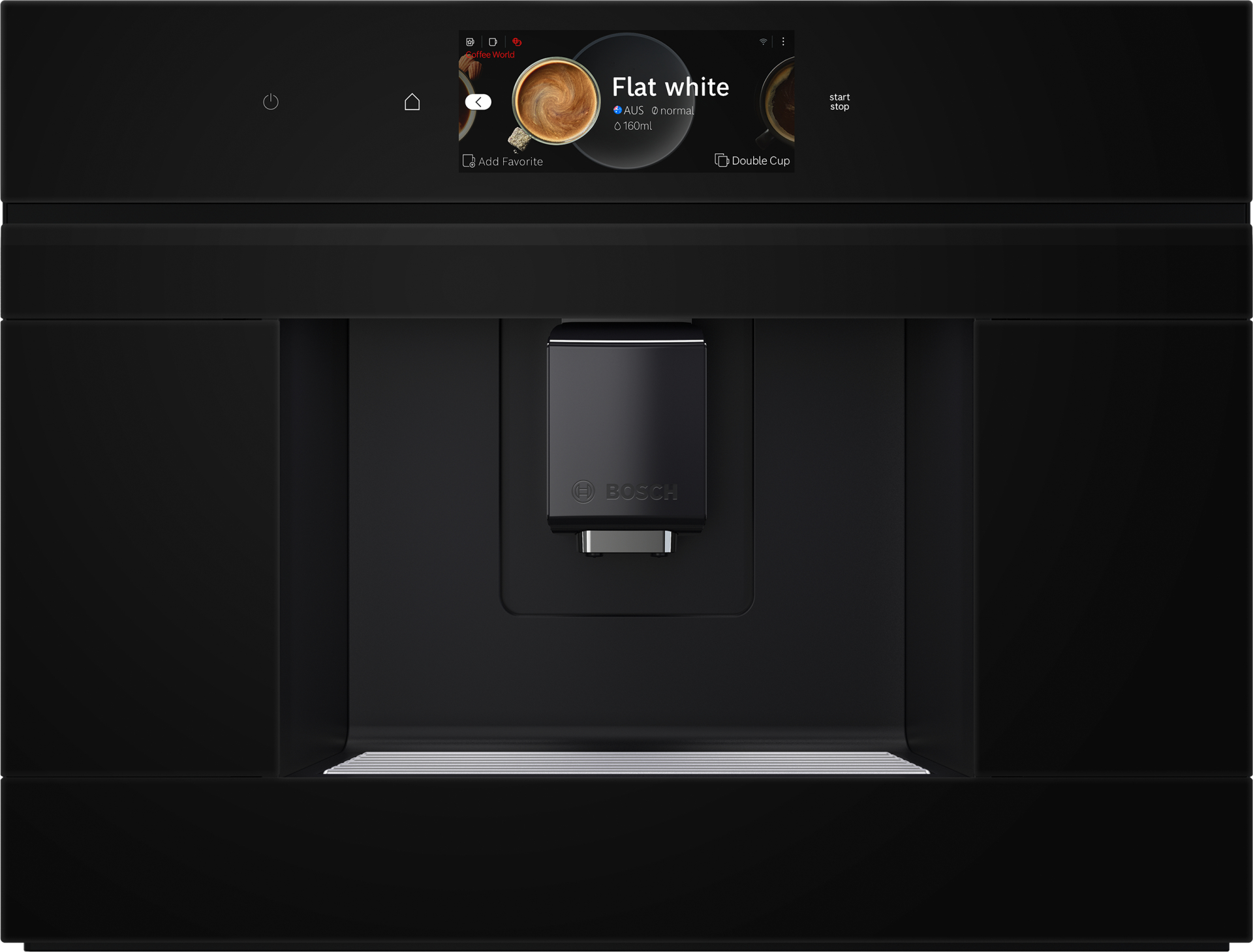 Inbouw koffiemachine met waterreservoir