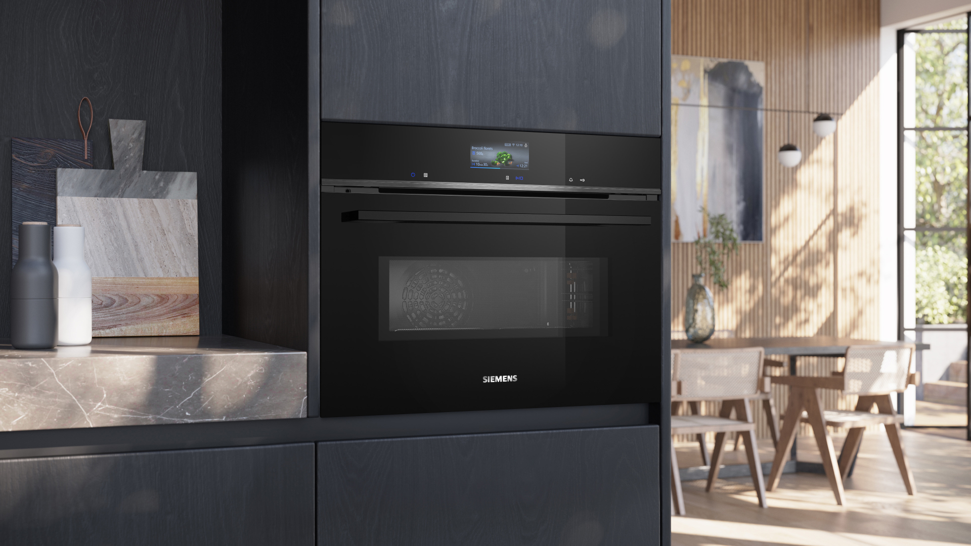 SIEMENS IQ700 multifunctionele oven met microgolfoven - 45cm - CM776GKB1