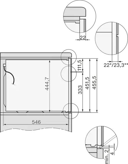 MIELE VITROLINE multifunctionele oven met microgolfoven - 45cm - H7240BMOBSW