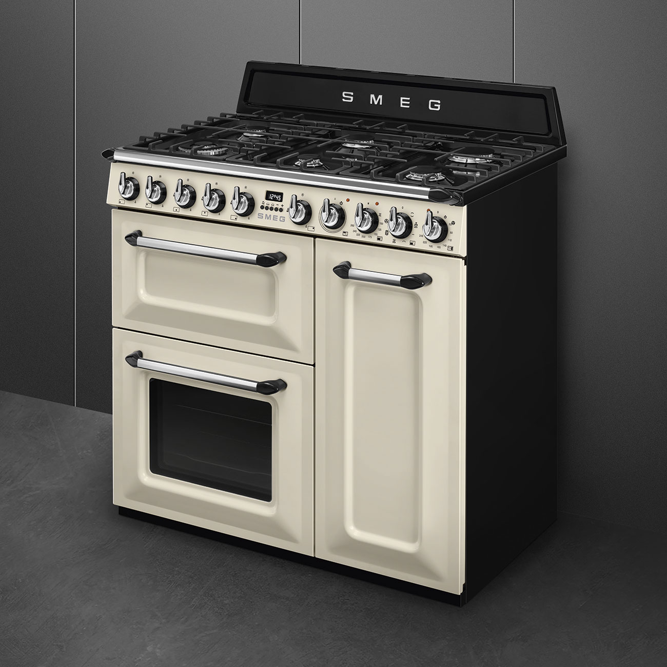 SMEG fornuis met gaskookplaat - 90cm - TR93P