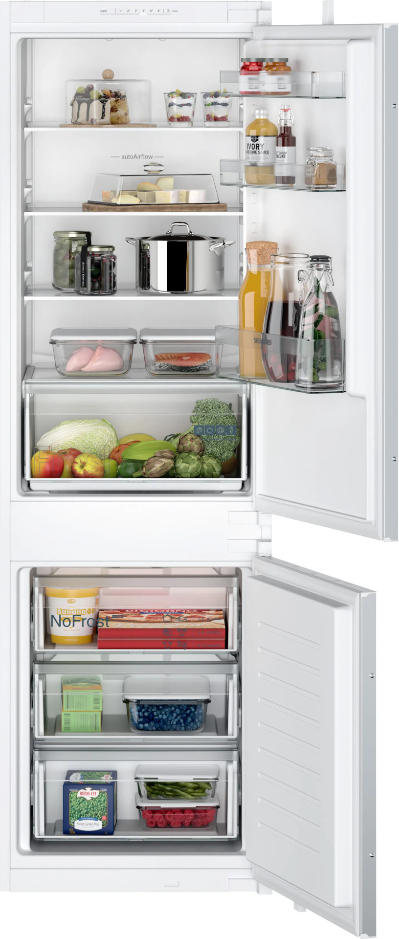 SIEMENS IQ100 koel-/vriescombinatie - 178cm - KI86NNSE0