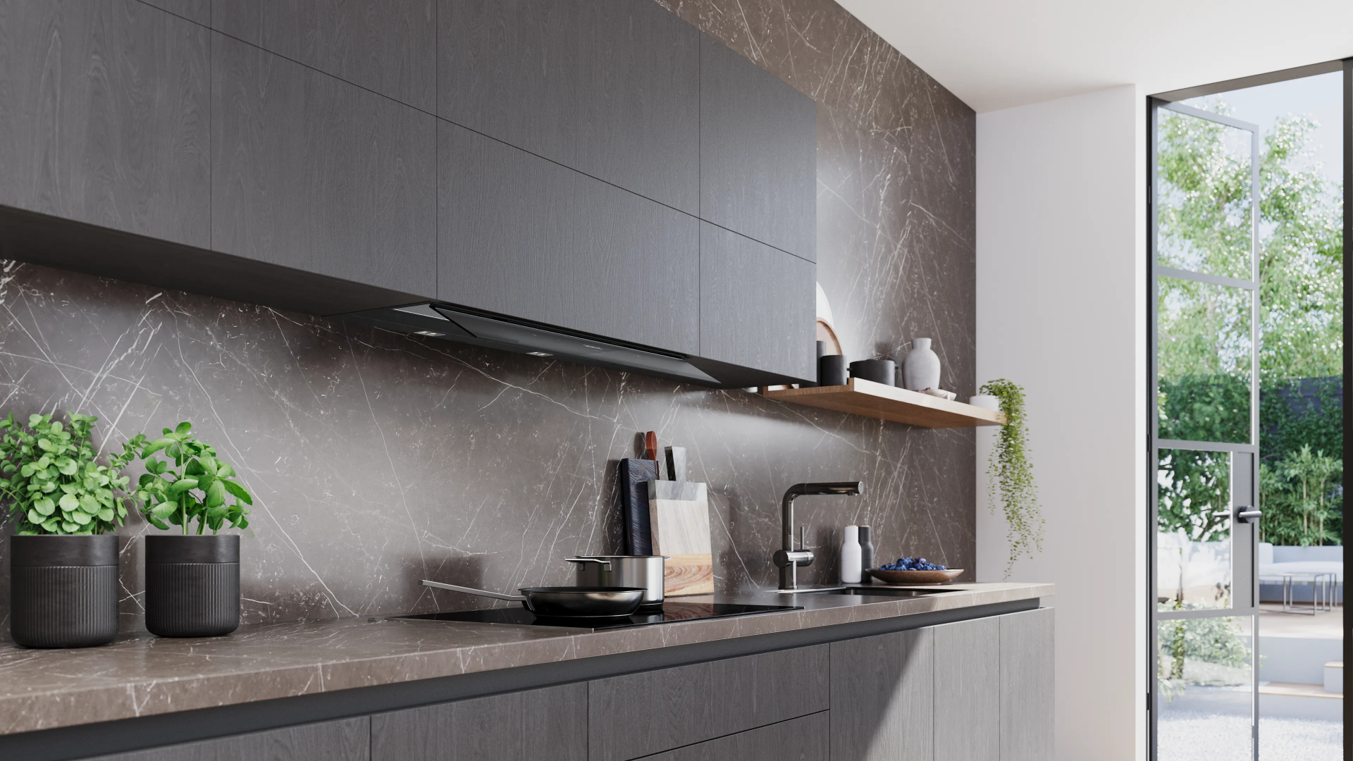SIEMENS IQ500 geïntegreerde dampkap - 90cm - LJ97BDP65
