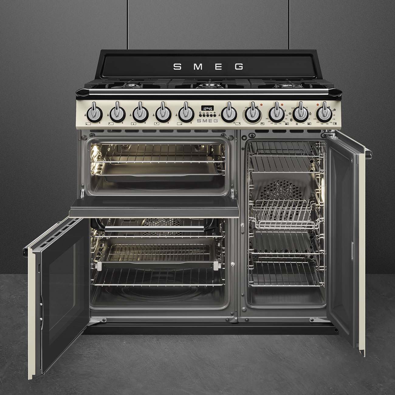 SMEG fornuis met gaskookplaat - 90cm - TR93P