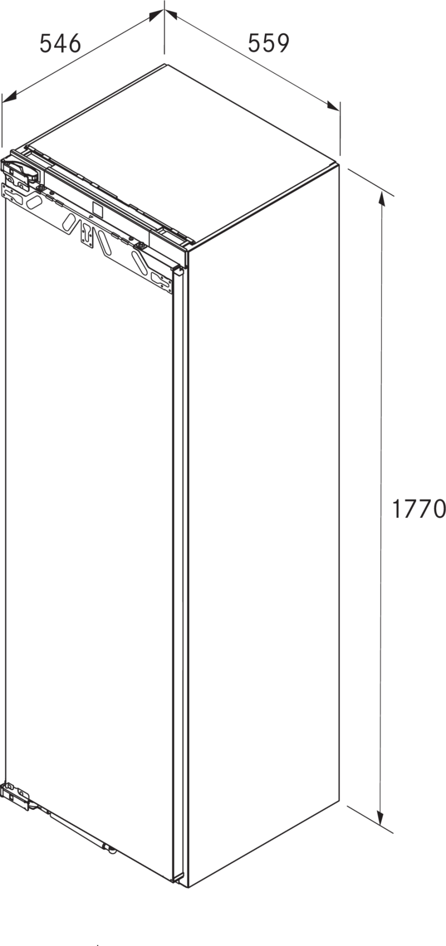 BORA inbouw vriezer - 178cm - F178GW
