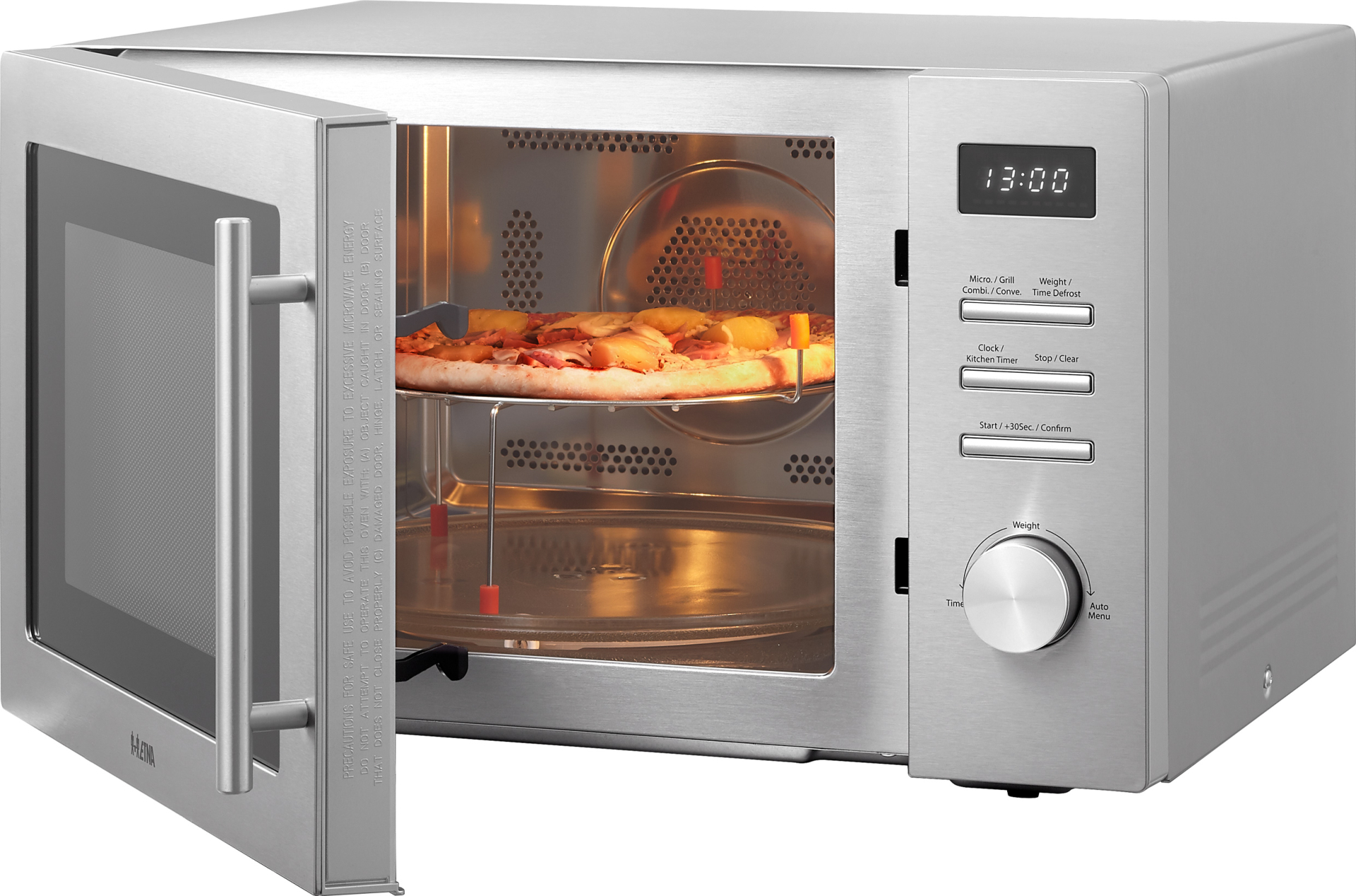 ETNA microgolfoven - combi - 31cm - CMV334RVS