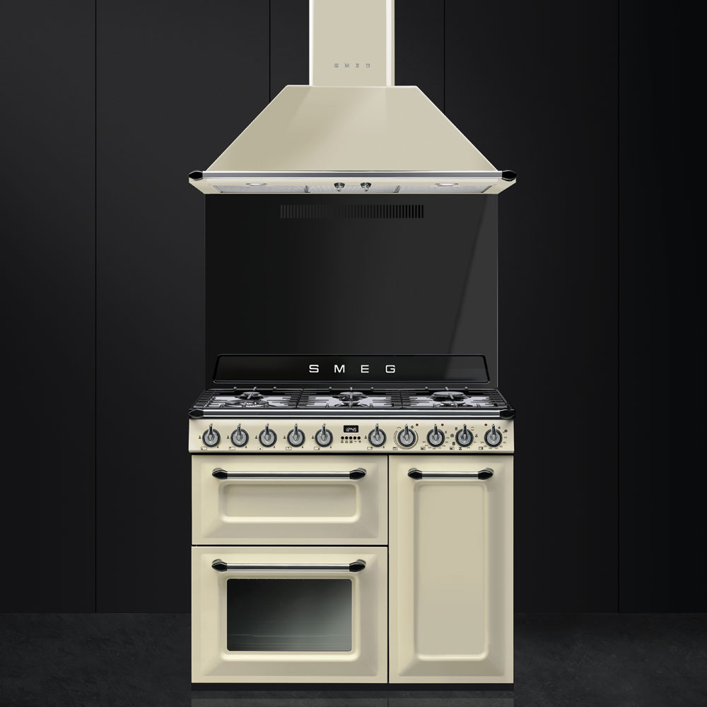 SMEG fornuis met gaskookplaat - 90cm - TR93P