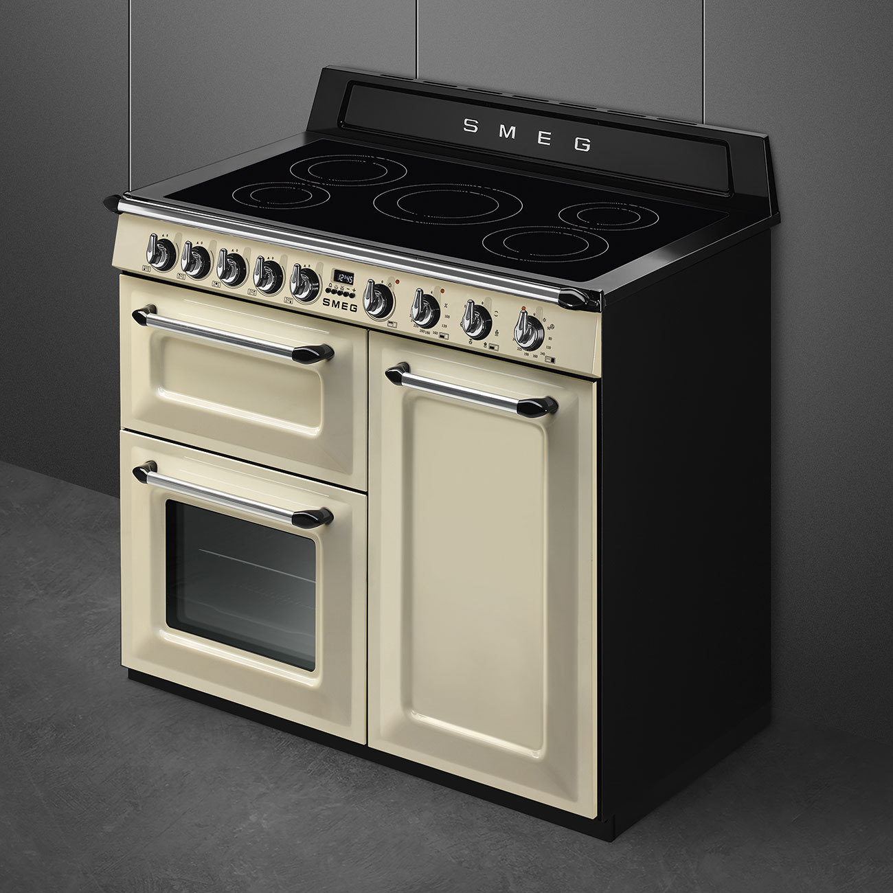 SMEG fornuis met inductie kookplaat - 100cm - TR103IP2