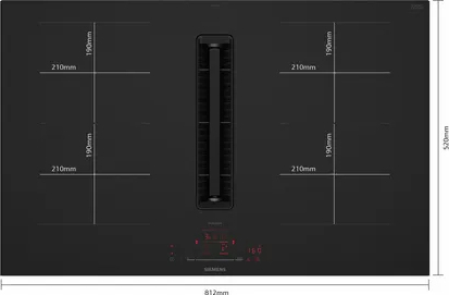 SIEMENS IQ500 kookplaat met afzuiging - 80cm - ED87BHQ26E