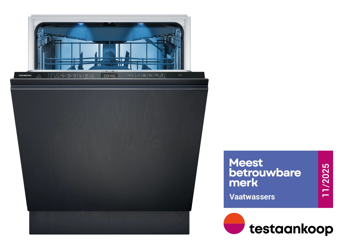 SIEMENS iQ500 vaatwasser volledig integreerbaar - SN95EX12CE