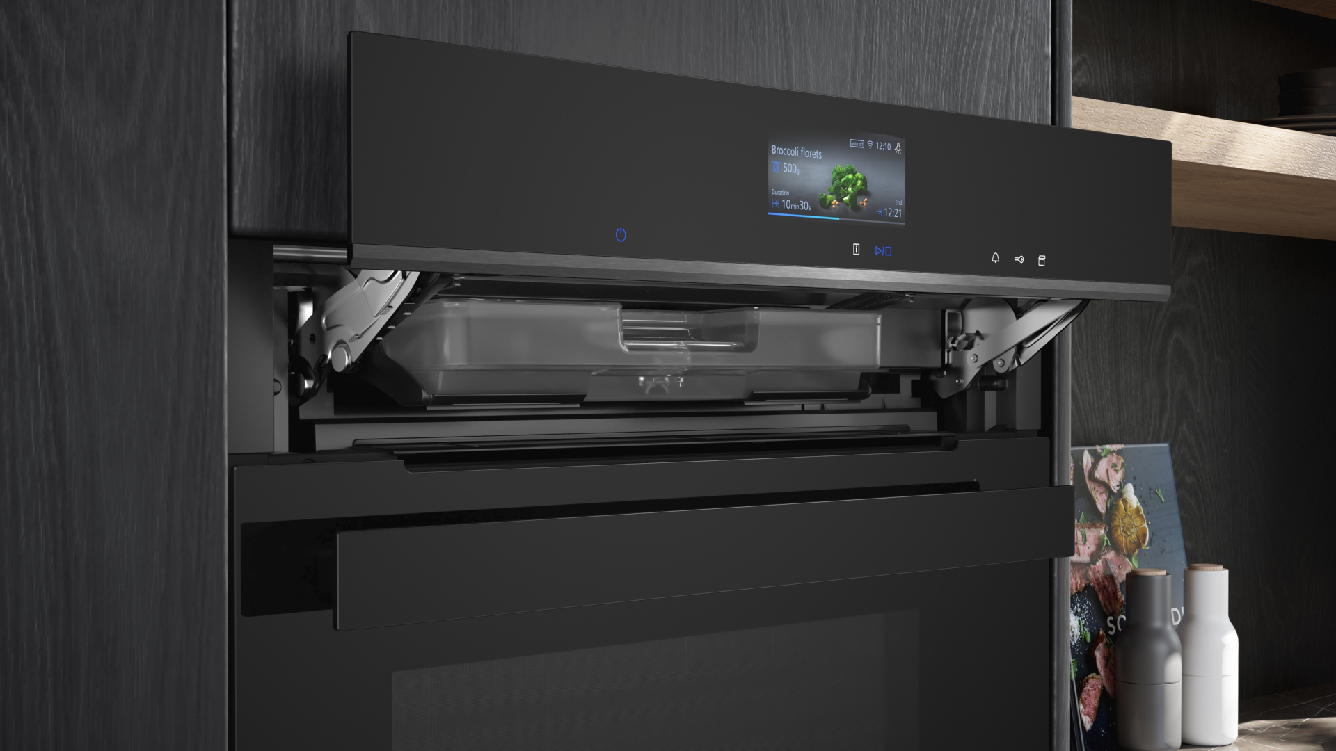 SIEMENS IQ700 multifunctionele oven met stoom - 60cm - HS936GCB1