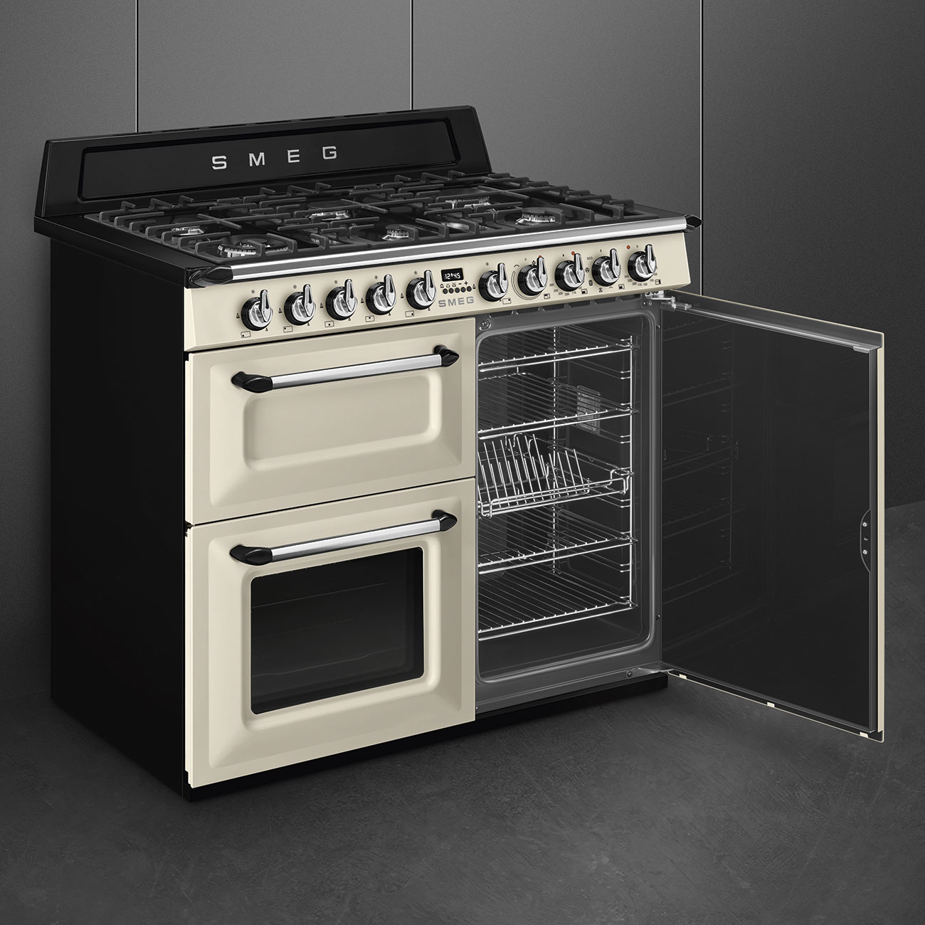 SMEG fornuis met gaskookplaat - 100cm - TR103P