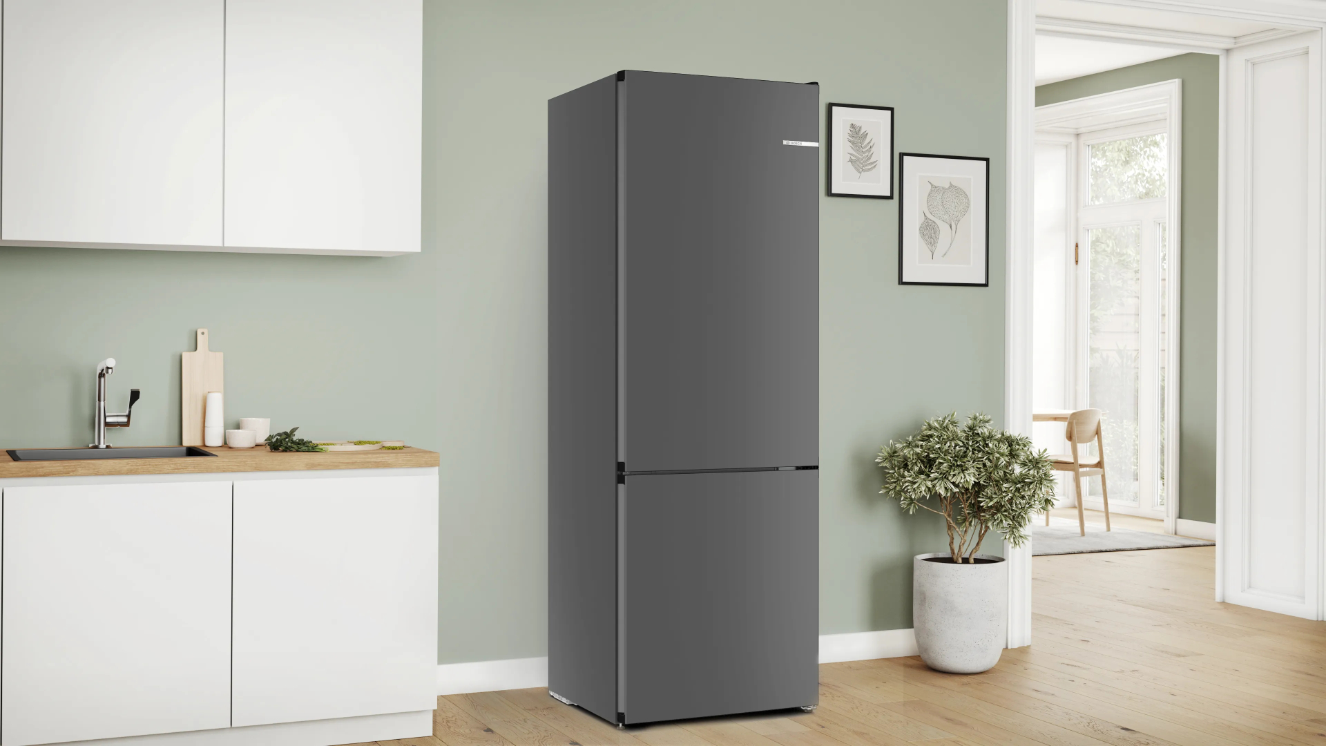 BOSCH Serie 4 Vrijstaande koel-vriescombinatie - KGN49OCAF