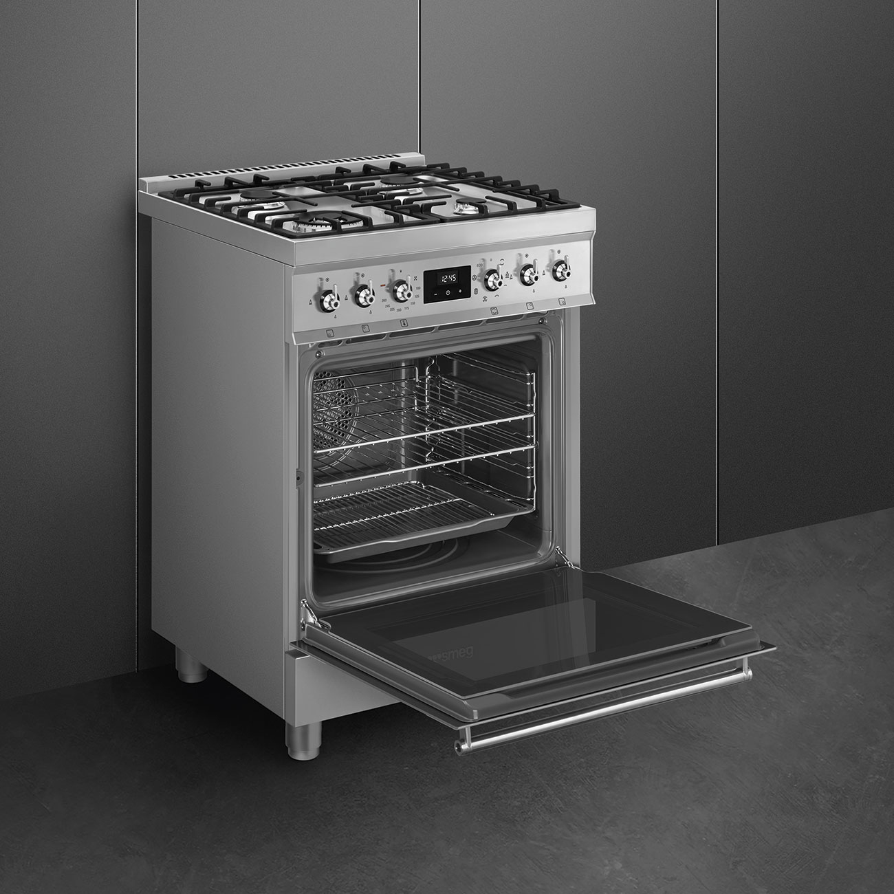SMEG fornuis met gaskookplaat - 60cm - C6GMX2