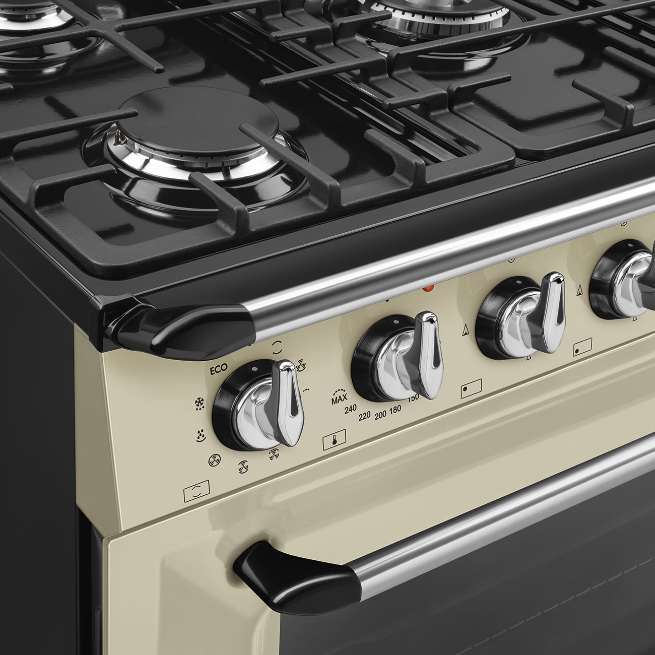 SMEG fornuis met gaskookplaat - 90cm - TR90GMP
